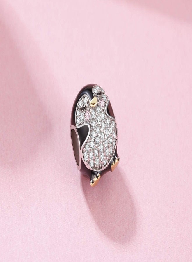 ARTCHARM Family,Rainbow,Penguin Charms 925 Sterling Silver Beads Fit Women's Bracelets & Necklaces, Happy Birthday Charms for Women (Penguin Charm) - Image 3